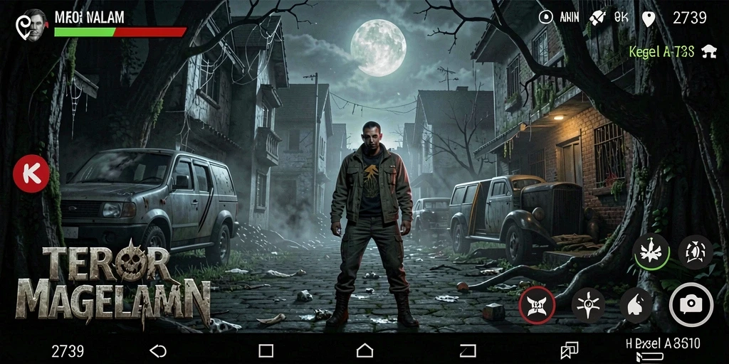 Tangkapan layar gameplay 2739 yang menampilkan suasana Horror yang mencekam.