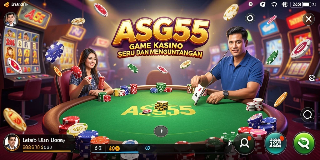 Tampilan menarik saat bermain game Kasino ASG55 yang menegangkan.