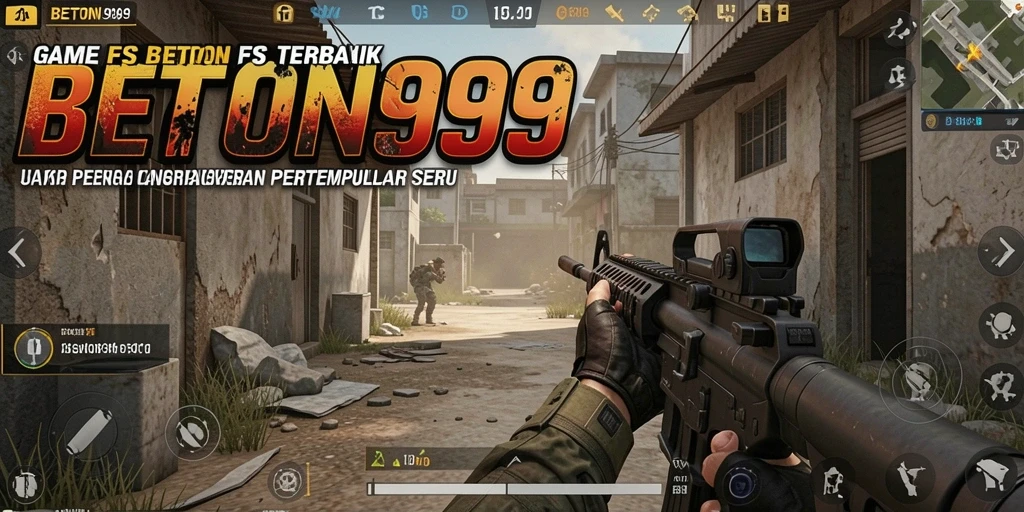 Gameplay seru dalam pertempuran FPS BETON999.