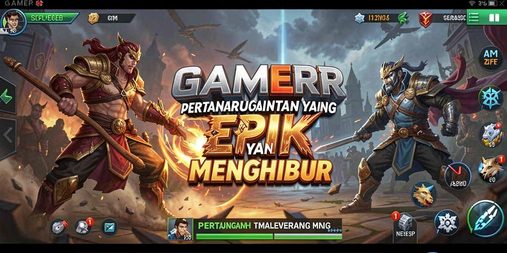 Tampilan seru dari pertarungan intens di GAMERP.