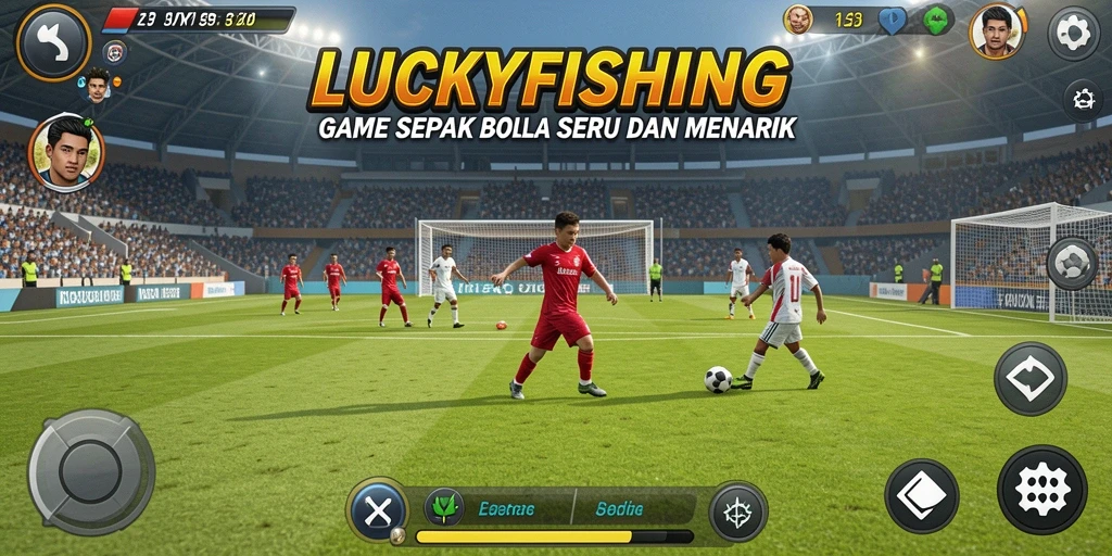 Tampilan gameplay LUCKYFISHING yang seru dan kompetitif.
