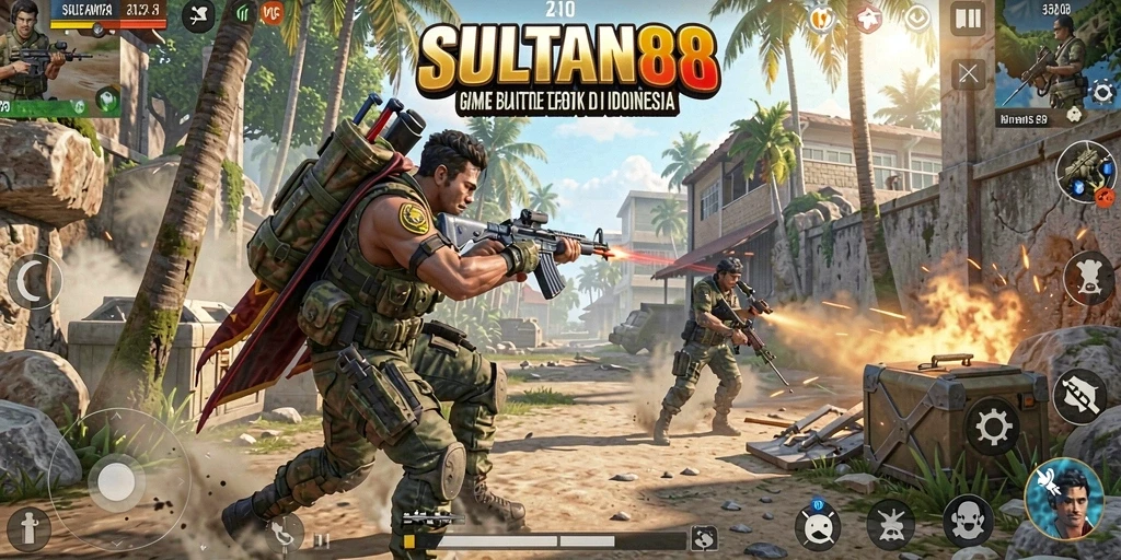 Tampilan gameplay SULTAN88 yang intens dan seru saat bertarung.