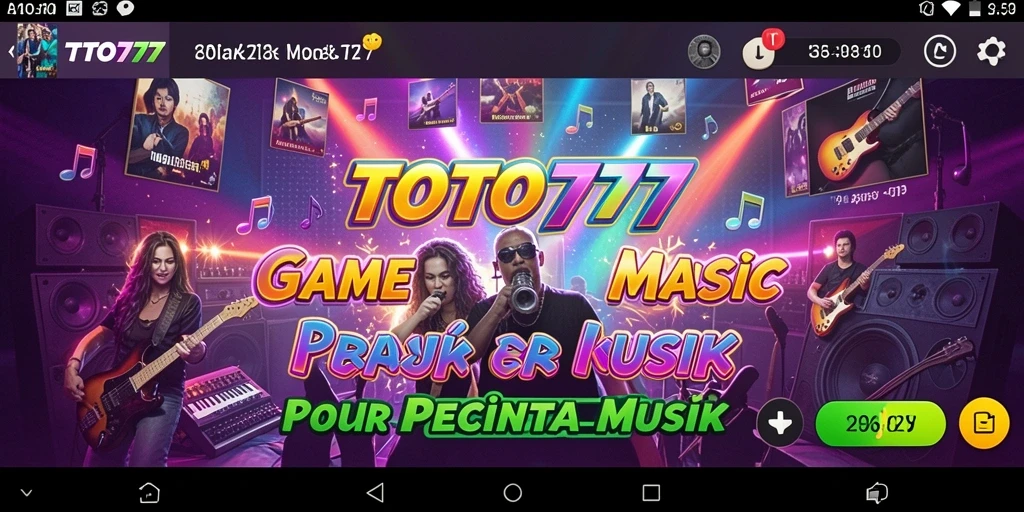 Screenshot TOTO777 menampilkan gameplay musik yang menarik dan interaktif.